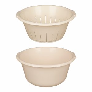 4 l kerek tál gyümölcsmosóval