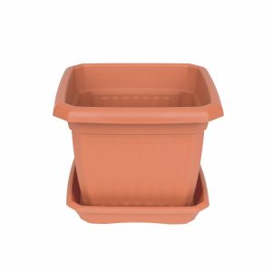 Szögletes virágcserép