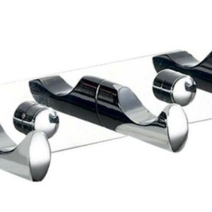 Fali fogas 3 ágú egyenes króm HOOKS