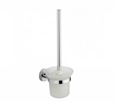 Fali wc kefe tartó üveg króm