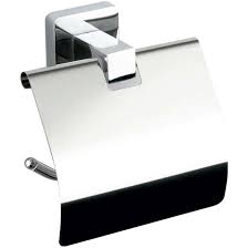 Fali wc papírtartó szögletes króm