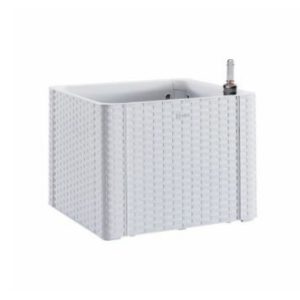 Rattan virágláda fehér