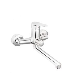 Kád csaptelep fali hosszú kifolyóval elfordítható