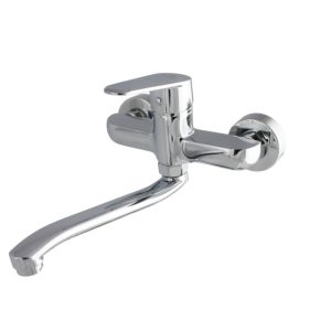 Mosogató csaptelep fali hosszú kifolyóval